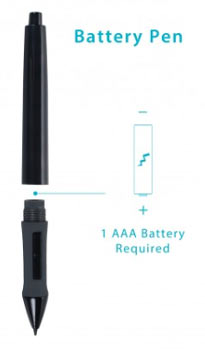 drawing tablet pen that requires battery