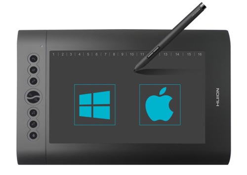 huion h610 pro graphics drawing pen tablet compatibility
