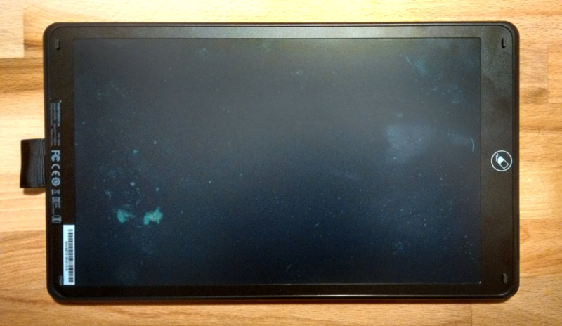 Inspiroy Ink LCD screen looks damaged, but it's not.