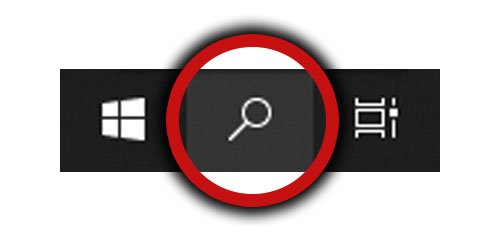 Windows search icon